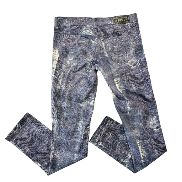 Diesel Women’s Livier -Sp Super Slim Jegging Low Waist Sz.26 Edgy Rock Sleek - Picture 3 of 12